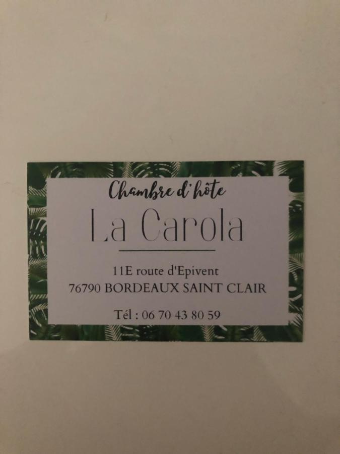 La Carola Bed and Breakfast Bordeaux-Saint-Clair Eksteriør billede